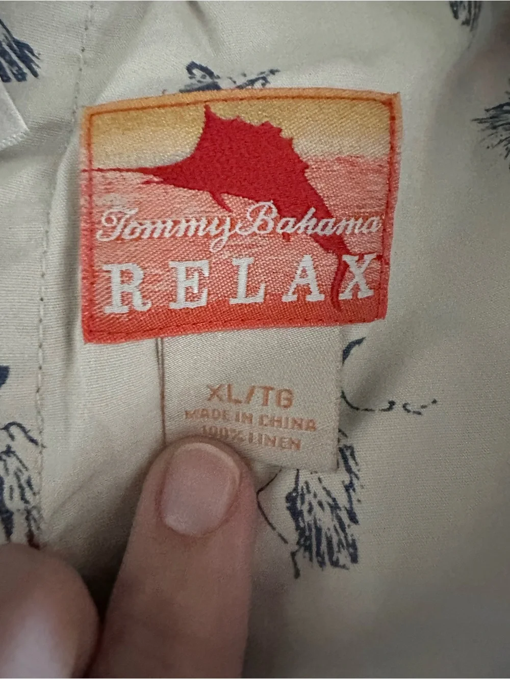 Tommy Bahama Relax XL grey 100% linen sip elastic waist loose fit coastal pant
